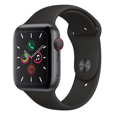 Apple Watch Series (GPS + Cell, 44mm, Space Gray Aluminum, Black Sport Band)