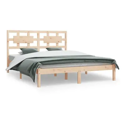 (brown, x cm) vidaXL Bed Frame Bed Base Bedstead Bedroom Mattress Foundation Solid Wood Pine