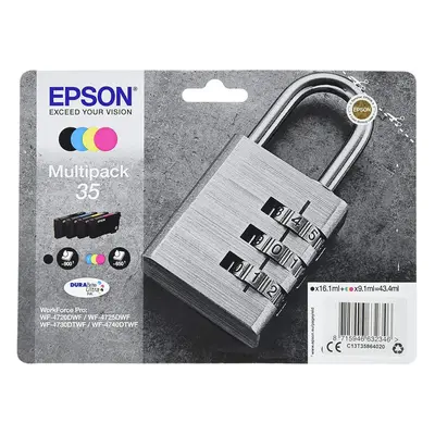 Epson C13T35864020 Original Inkjet Cartridges, Black, Yellow, Magenta, Cyan, Multipack (Pack of 