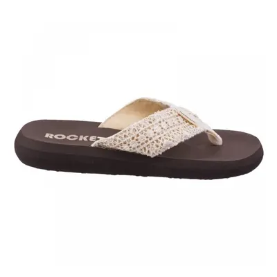 (5 (Adults')) Spotlight Lima | Natural Multi | Ladies Toe-Post Sandals