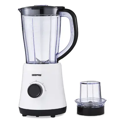 (Black & White) Geepas Jug Blender Smoothie Maker 500W 1.5L Jar