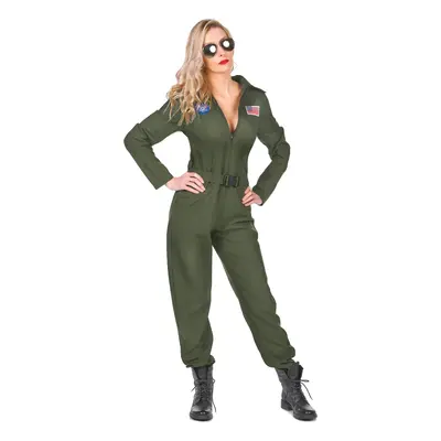 (XS) Women's airplane pilot costume