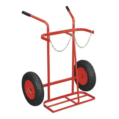 Sealey ST28P Welding Bottle Trolley with Pneumatic Tyres - Bottle