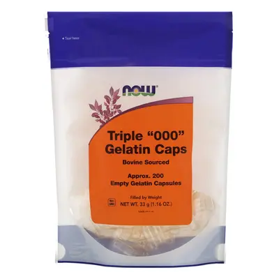 Now Foods, Triple "000" Gelatin Caps, Approx. Empty Gelatin Capsules