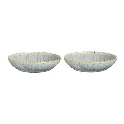 Denby Halo Speckle Pasta Bowl Set of 2, Grey