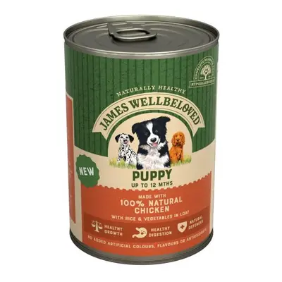 James Wellbeloved Puppy Chicken Rice And Vegetable In Loaf Can 12X400Gm