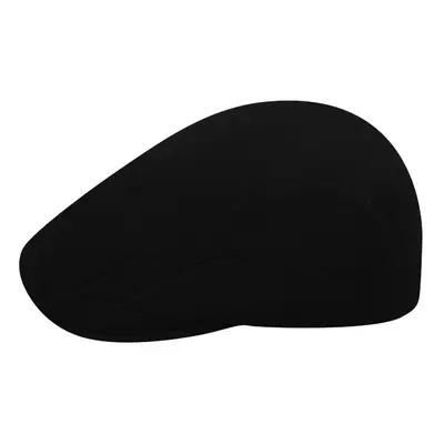 (L) KANGOL Wool Ivy Hat Cap Mens Warm Classic Winter Flat Driving - Black