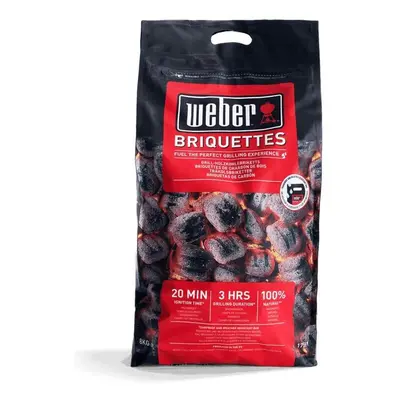 Weber Barbeque Briquettes 8kg Bag BBQ Coal for Weber Grills Coal BBQ Fuel Premium Quality Easy t