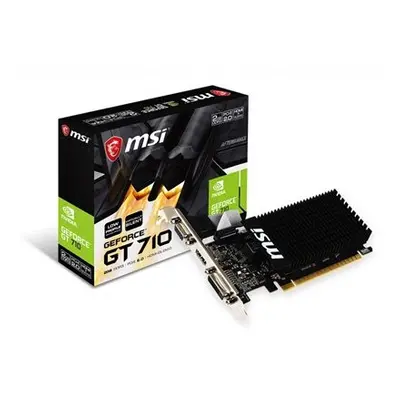 Msi Geforce Gt 2Gb Ddr3 Silent Fanless Low Profile Pci-E Graphics Card GT 2GD3H LP