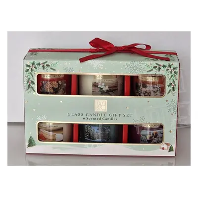 Wickford & Co Glass Scented Candles Gingerbread Mulled Wine Christmas Gift Set