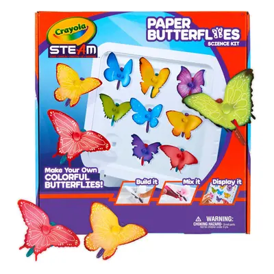 crayola Paper Butterfly Science Kit STEAM Toy gift for Kids Ages