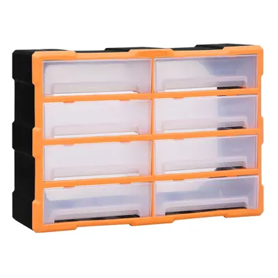 (orange and black) vidaXL Multi-drawer Organiser with Drawers Tool Organiser Unit Storage Cabine