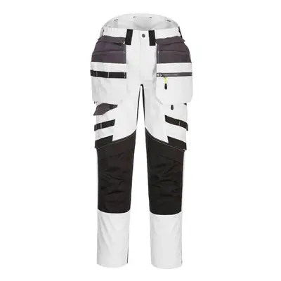 (41R, White/Grey) Portwest Mens DX4 Detachable Holster Pocket Trousers