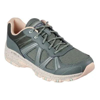 (Green, (Adults')) Skechers Hillcrest Ridge Leather Women's Olive Trainers