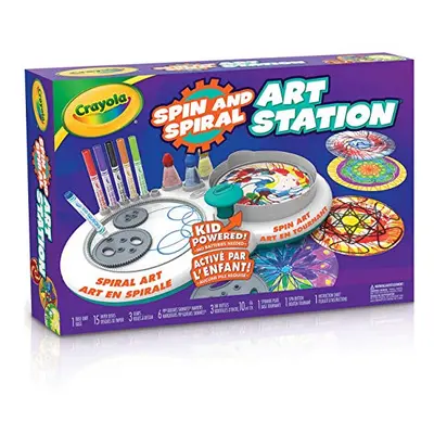 Crayola Spin & Spiral Art Station Kids Crafts Toys for Boys & Girls