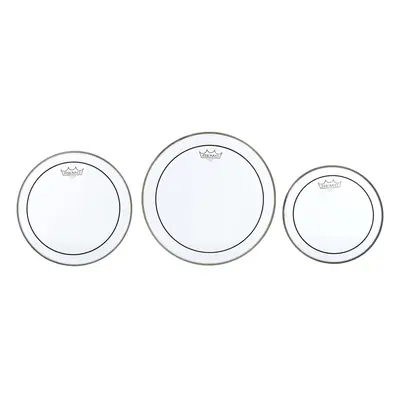 Remo PP-0920-PS Pinstripe Clear Tom Drumhead Pack - 10"" 12"" & 14""