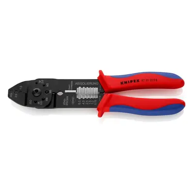 KNIPEX 21 B Crimping Pliers burnished with multi-component grips mm