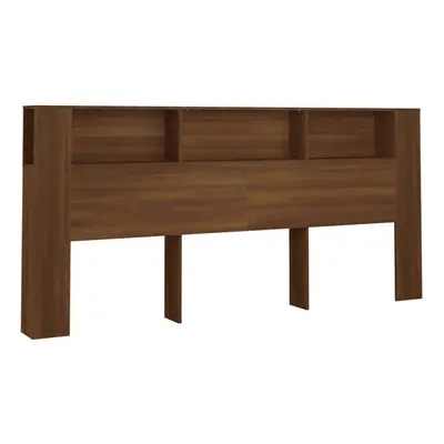 (brown oak) vidaXL Headboard Cabinet Bed Headboard Indoor Bedroom Furniture Multi Colours