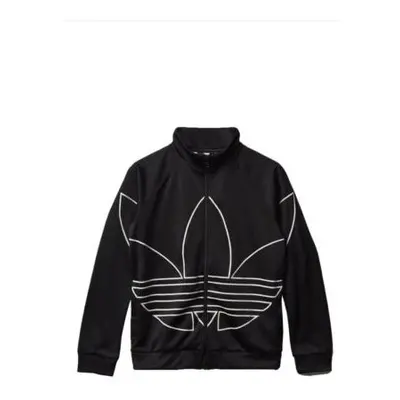 (Age Years (Height 152cm)) adidas Originals Big Trefoil Junior Boys Girls Track Top Black White 