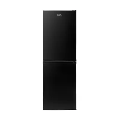 SIA SFF15050WBLE Black Freestanding 149L Combi Fridge Freezer