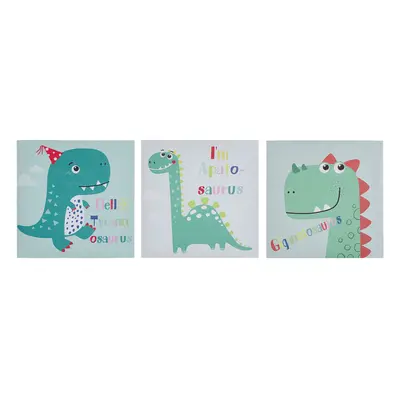 Canvas Set of BINGUI Kids Motif x cm Multicolour