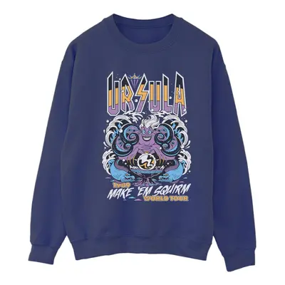 (XXL, Navy Blue) Disney Womens/Ladies Villains Ursula Make Em Squirm Sweatshirt