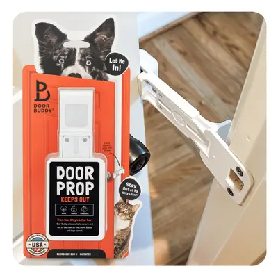 Door Buddy Door Prop for Cats - Easiest Cat Door Latch Holder to Keep