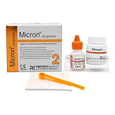 Micron Superior Radiopaque Glass Ionomer Dental Cement A2 Natural Shade for permanent dental res