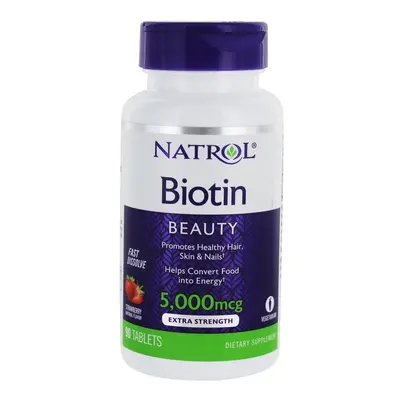 Natrol Biotin Fast Dissolve, 5000mcg , tabs