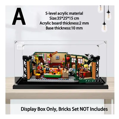 (A) Acrylic Display Case for Lego Ideas Central Perk Friends - Dustproof Display Case (NOT Inclu