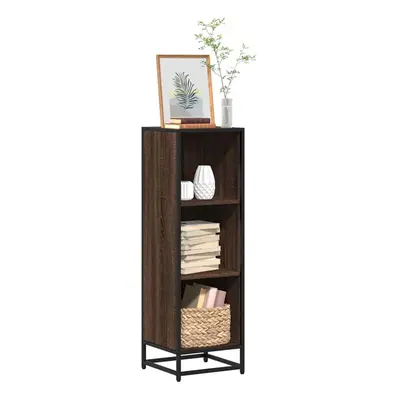 vidaXL Book Cabinet Brown Oak 33.5x33x107.5 cm Engineered Wood