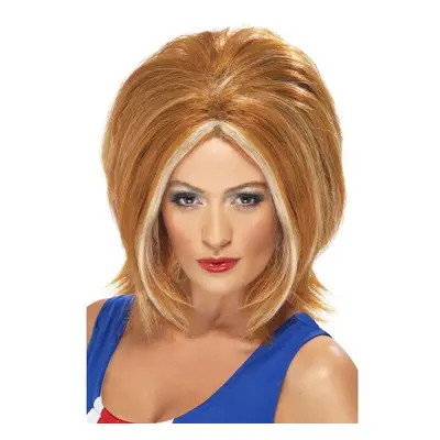 Smiffy's One Size Women's Girl Power Ginger Wig With Blonde Streaks. - wig ginger girl power spi