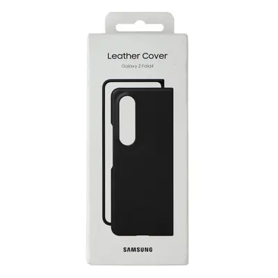 Samsung Galaxy Z Fold4 Leather Cover - Black