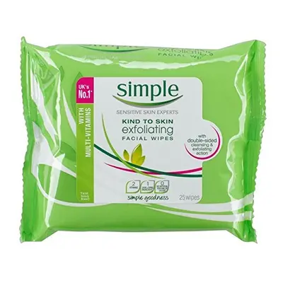 Simple Kind To Skin Exfoliating Facial Wipes Pieces