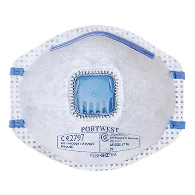 1 Pack of FFP2 Carbon Valved Dust Mist Face Masks Fume Respirator - White