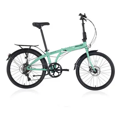 (Green) 24" Folding City Bike Aluminum Frame Speed Folding Bike