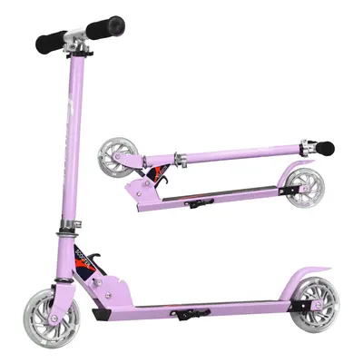 Kick Scooter Height Adjustable Toddler Stunt Scooters with Light-Up Wheels