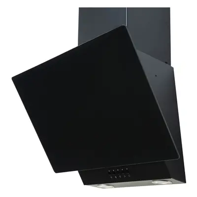 SIA EAG61BL 60cm Black Angled Glass Chimney Cooker Hood Kitchen Extractor Fan