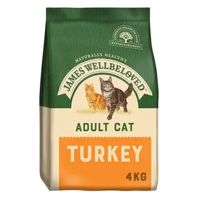 James Wellbeloved Complete Dry Adult Cat Food Turkey and Rice, kg