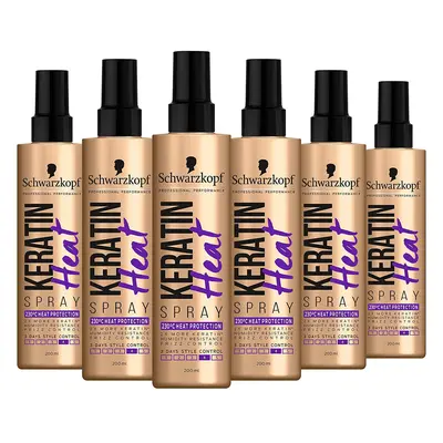 Schwarzkopf Professional Styling Keratin Heat Protectant Spray, Â°C Heat Protection for Hair, Mu