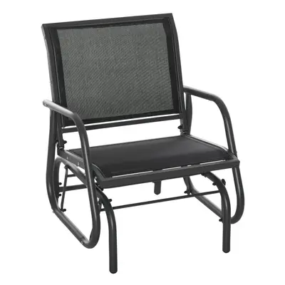 Outsunny Outdoor Gliding Swing Chair Garden Seat w/ Mesh Seat