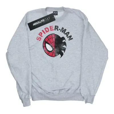 (S, Sports Grey) Marvel Mens Spider-Man Classic Split Sweatshirt