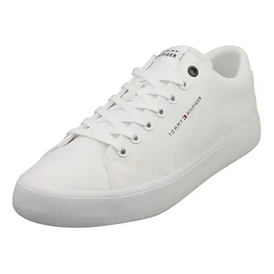 (10) Tommy Hilfiger Hi Vulc Low Mens Casual Trainers in White