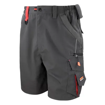 (3XL, Grey/Black) Result Workguard Unisex Technical Work Shorts