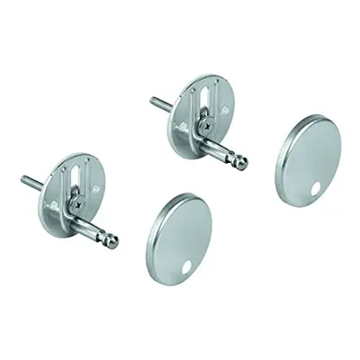 Mounting Kit for Construction Ceramic Toilet Seat and Lid Chrome