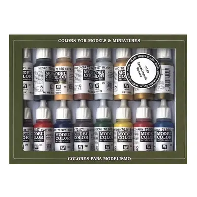 Vallejo Model Color Imperial Rome Colours Acrylic Paint Set - Assorted Colours (Pack of 16)