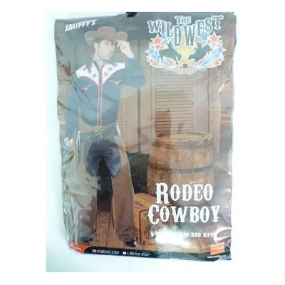 Medium Mens Rodeo Cowboy Costume - Fancy Dress Outfit Adult Wild West - cowboy costume rodeo fan