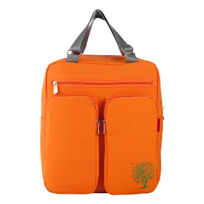 (Orange) Multi-functional Mommy Bag Excellent Water Resistance Nappy Bag Insular Large Capacity