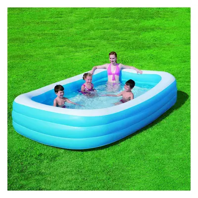 (Large - 120"x72"x20") Bestway Giant Rectangular Pool Swimming Summer Family Size