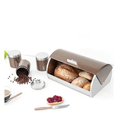 (Axinite-Copper) SQ Professional Gems 4pc Bread Bin - Canisters Set